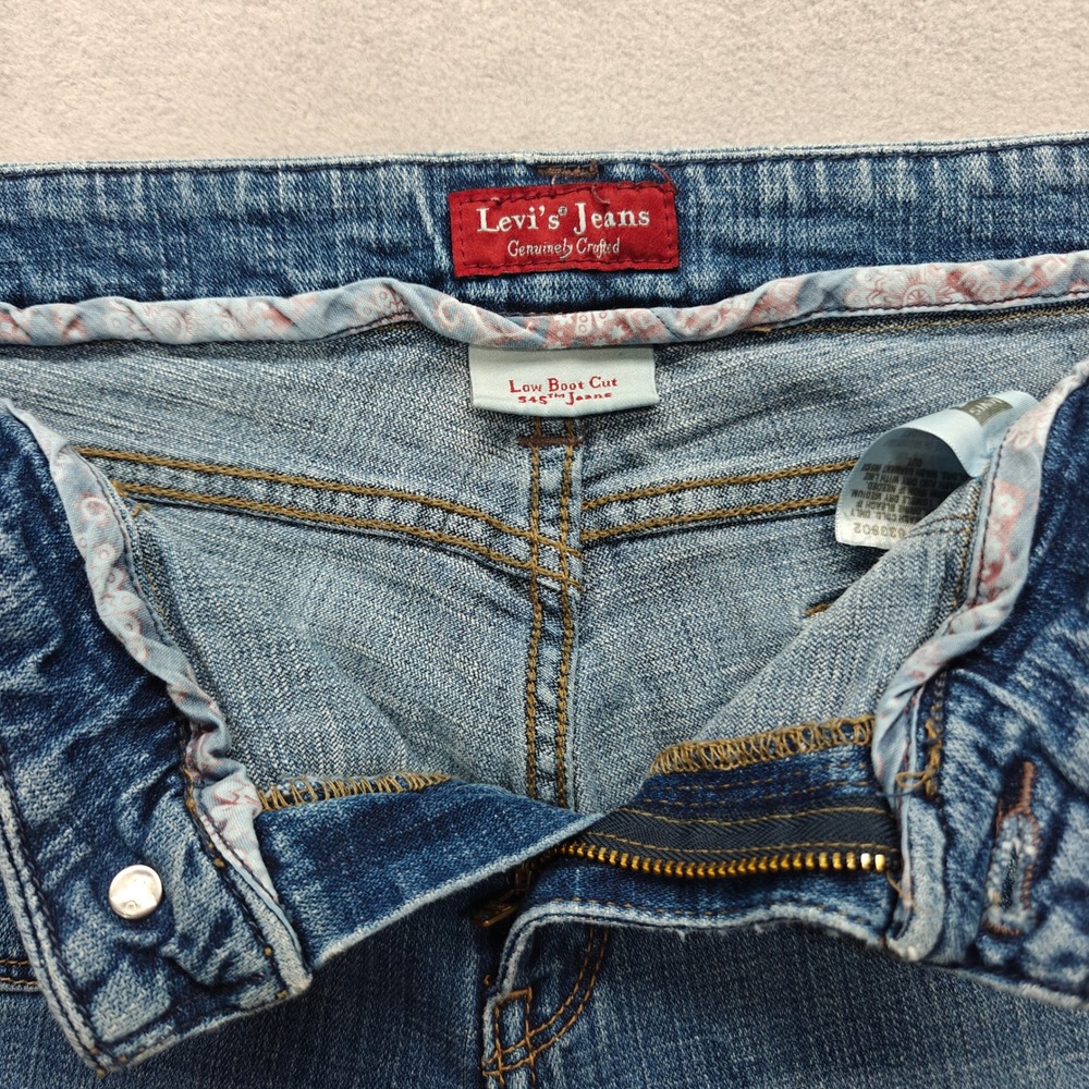 Levi's 545 Jeans Womens 10 Low Bootcut Medium Wash Denim Country Western Casual - Picture 4 of 15